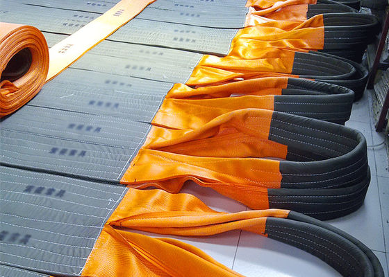 شراء العين إلى العين الشريط المنسوج المسطح EN1492-1 2000 WLL 10T مع اللوبيل الأزرق online manufacture